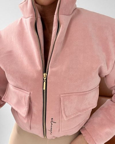 Women's jacket OLAVOGA NATALIE, powder pink