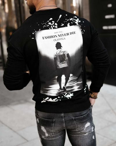 Men's sweatshirt OLAVOGA EMIL 2023, black