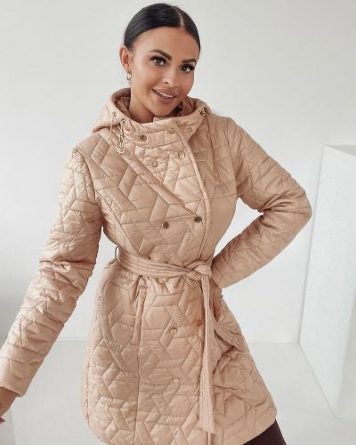 OLAVOGA COMFY BEAUTY camel colored women's coat