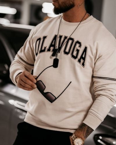 Men's sweatshirt OLAVOGA PHILIP beige