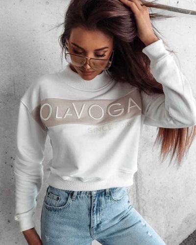 OLAVOGA KAILEE 2023 ecru-beiges Damen-Sweatshirt