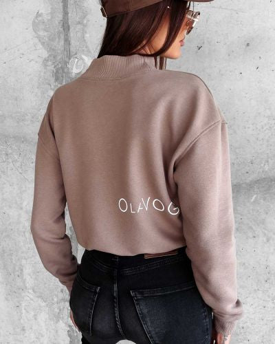 OLAVOGA KAILEE 2023 women's sweatshirt in latte ecru