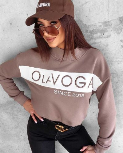 OLAVOGA KAILEE 2023 women's sweatshirt in latte ecru