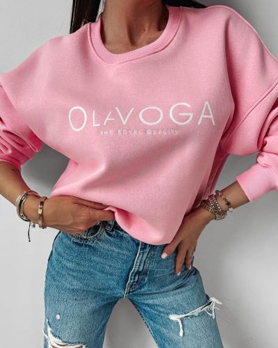 Damen-Sweatshirt OLAVOGA CREME 2024